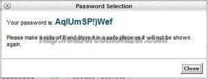 Verificação de password